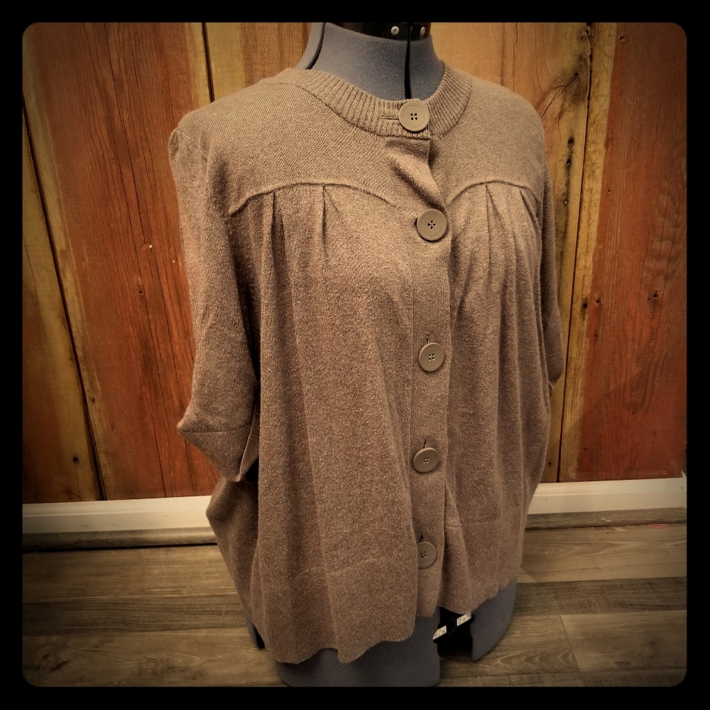 Button Down Fall Cardigan XL with Large Buttons